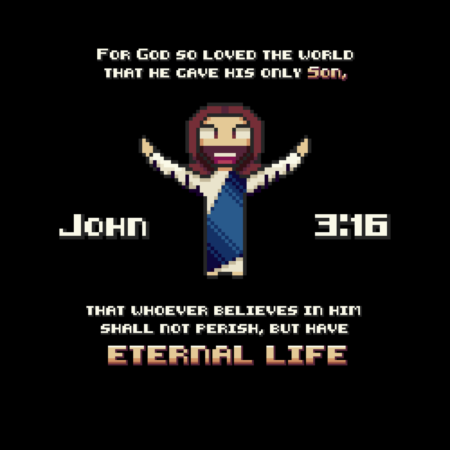 John 3:16 Women's T-Shirt - HolyPixels