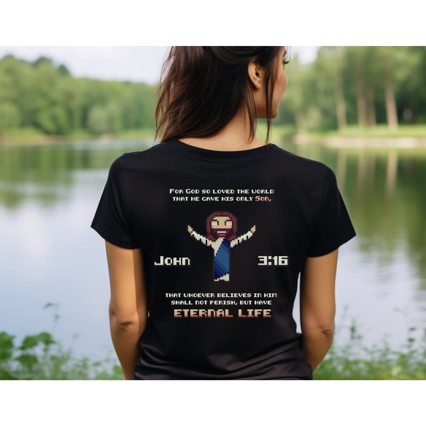 John 3:16 Women's T-Shirt - HolyPixels