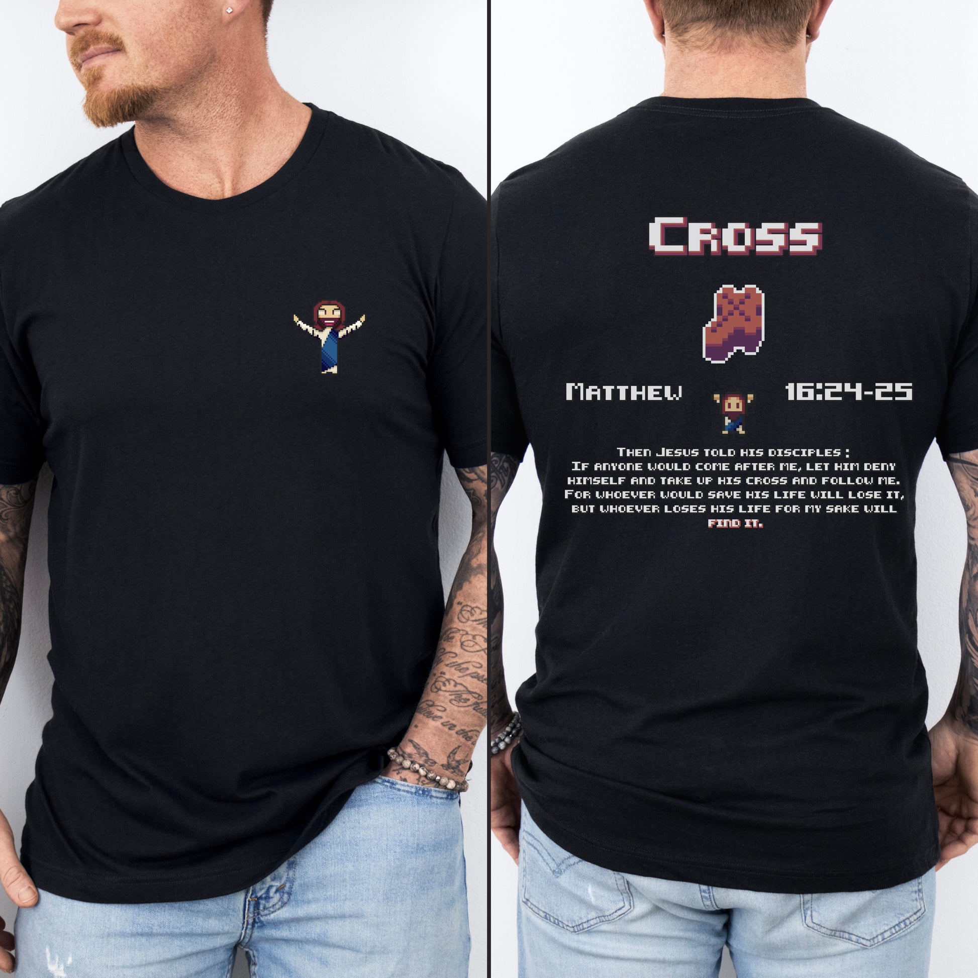 Cross T-Shirt - HolyPixels