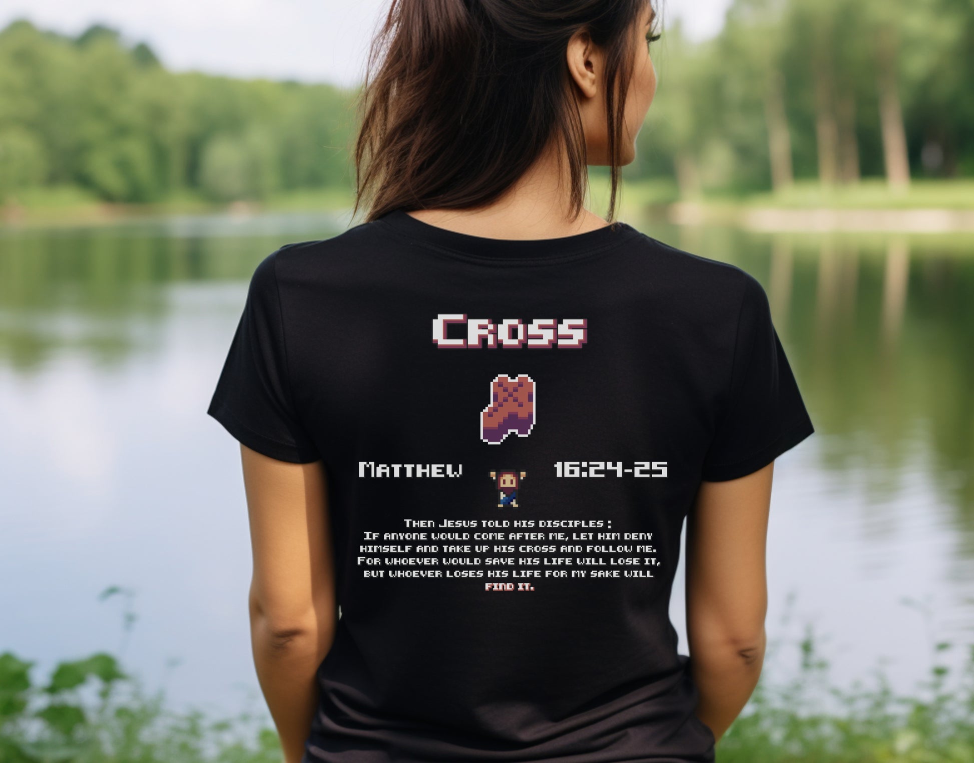 Cross Women's T-Shirt - HolyPixels