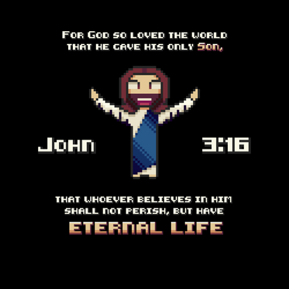 John 3:16 T-Shirt - HolyPixels