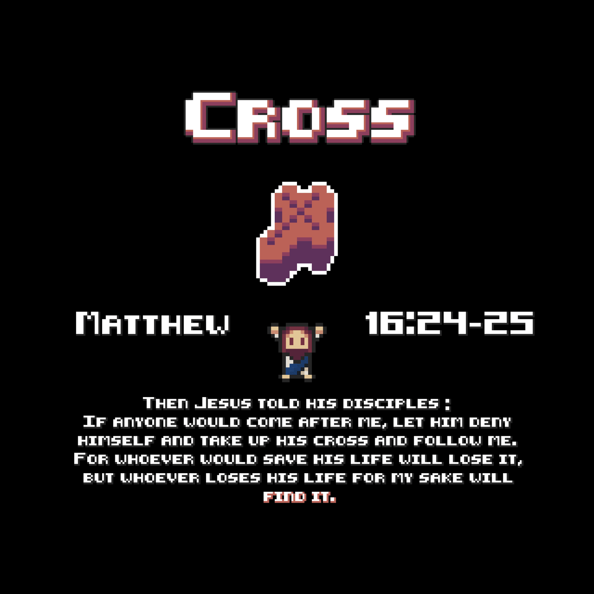 Cross T-Shirt - HolyPixels